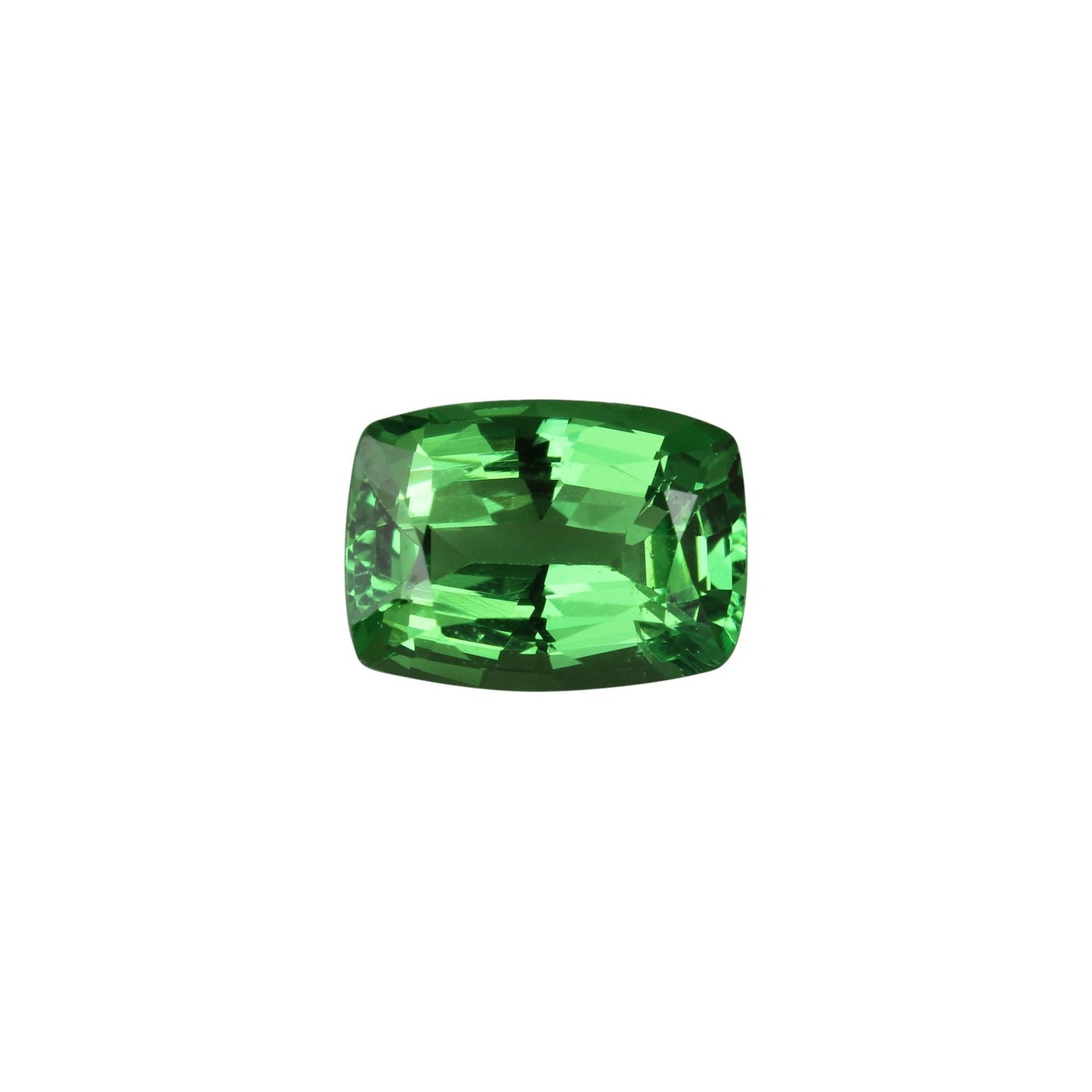 8x6mm Cushion Bright Green Tsavorite