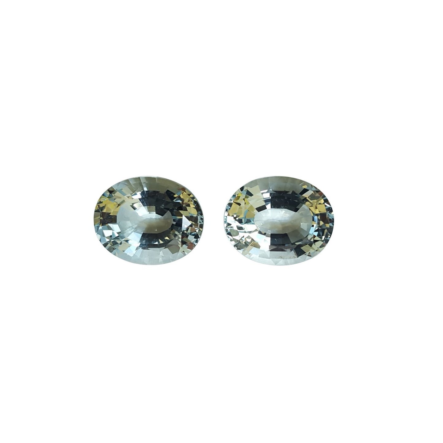 19.76ct Oval A Color Aquamarine Pair