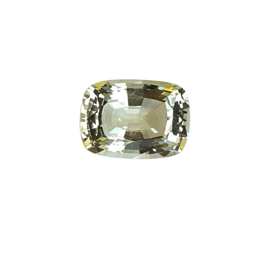 7.38ct Cushion Almost Colorless Aquamarine