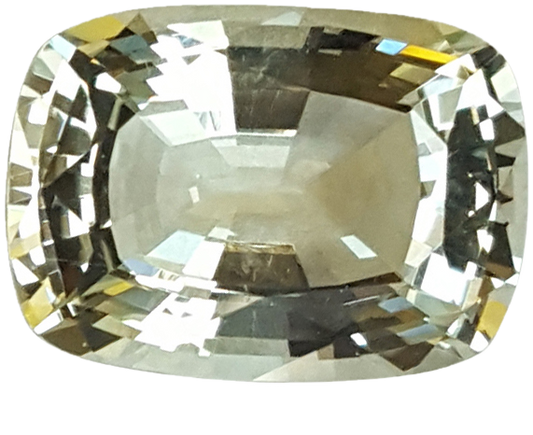 7.38ct Cushion White Aquamarine