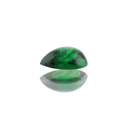 2.3ct Pear Shape Cab Bright Green Tsavorite