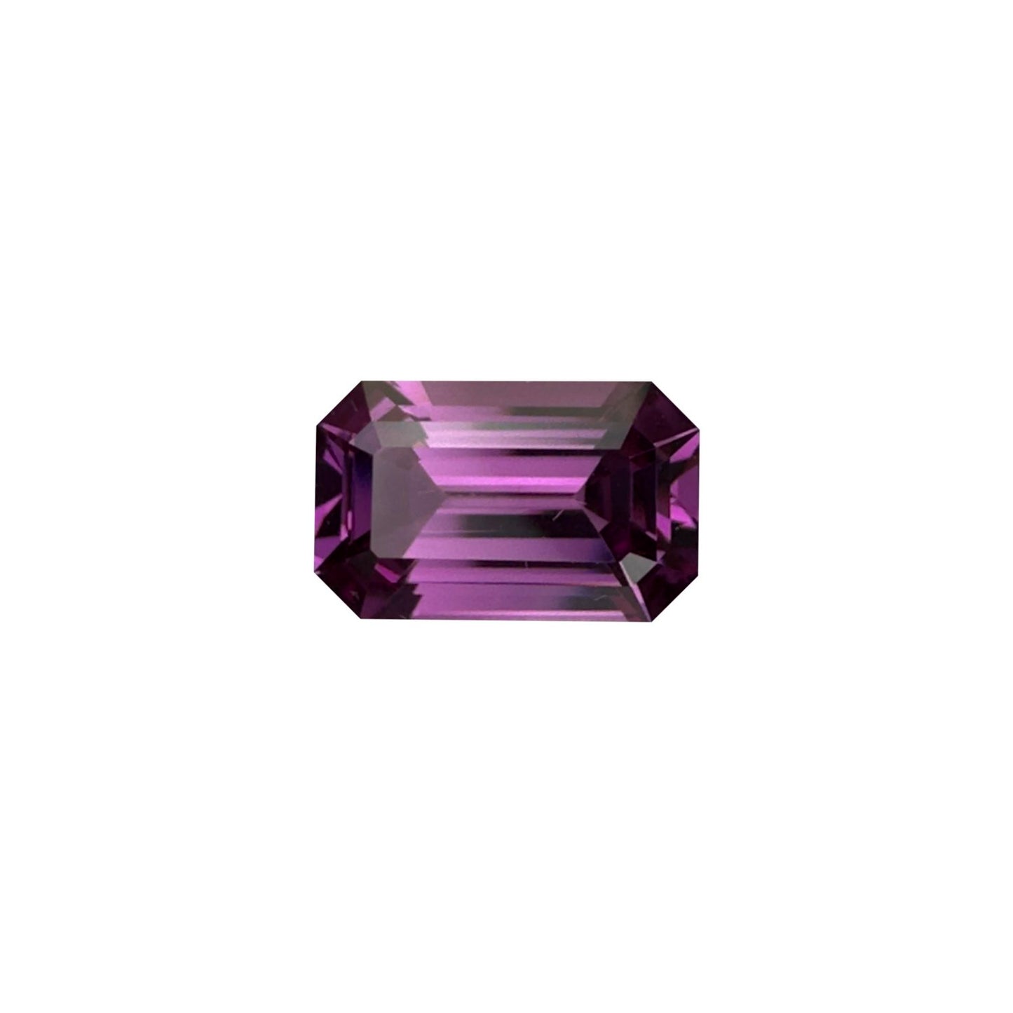 2.51ct Emerald Cut Light Color Rhodolite