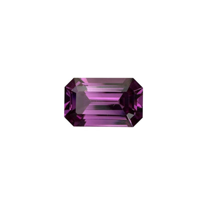 2.51ct Emerald Cut Light Color Rhodolite