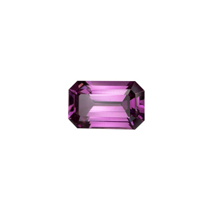 2.51ct Emerald Cut Light Color Rhodolite