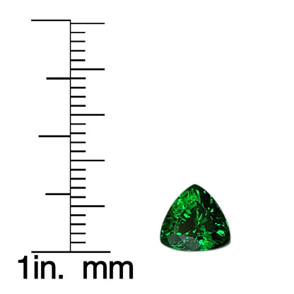 2ct Trillion Fine Saturated Green Tsavorite