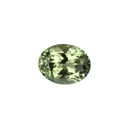 8.9x6.8mm Oval Light Green Tourmaline