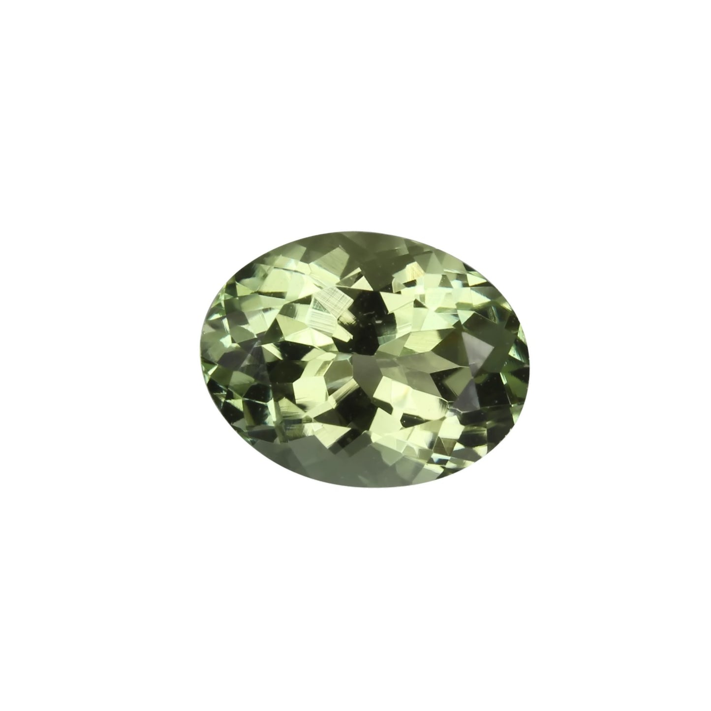 8.9x6.8mm Oval Light Green Tourmaline