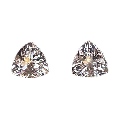 11mm Trillion Peach Morganite Pair