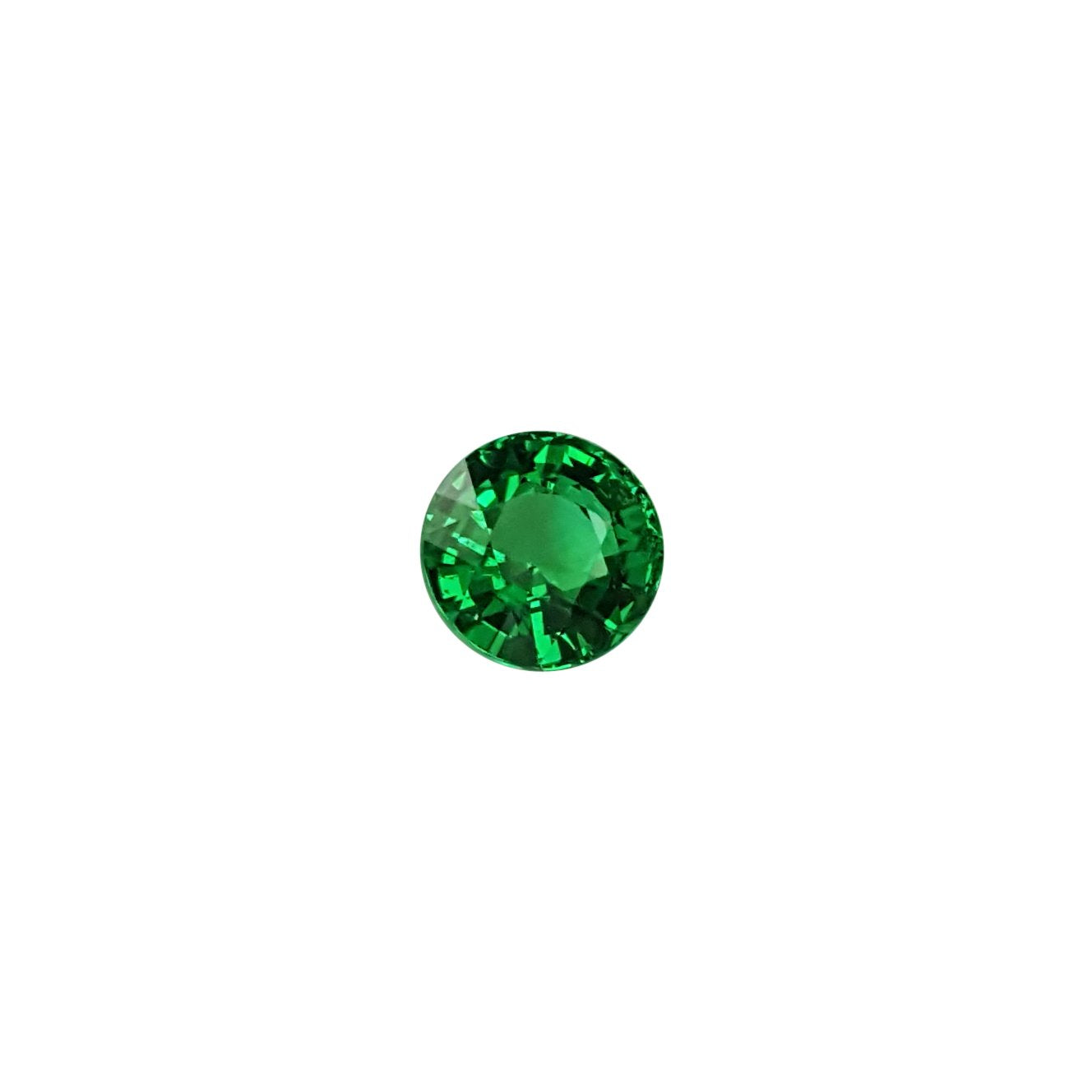 3.14ct Round Fine Intense Green Tsavorite