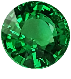 3.14ct Round Fine Intense Green Tsavorite