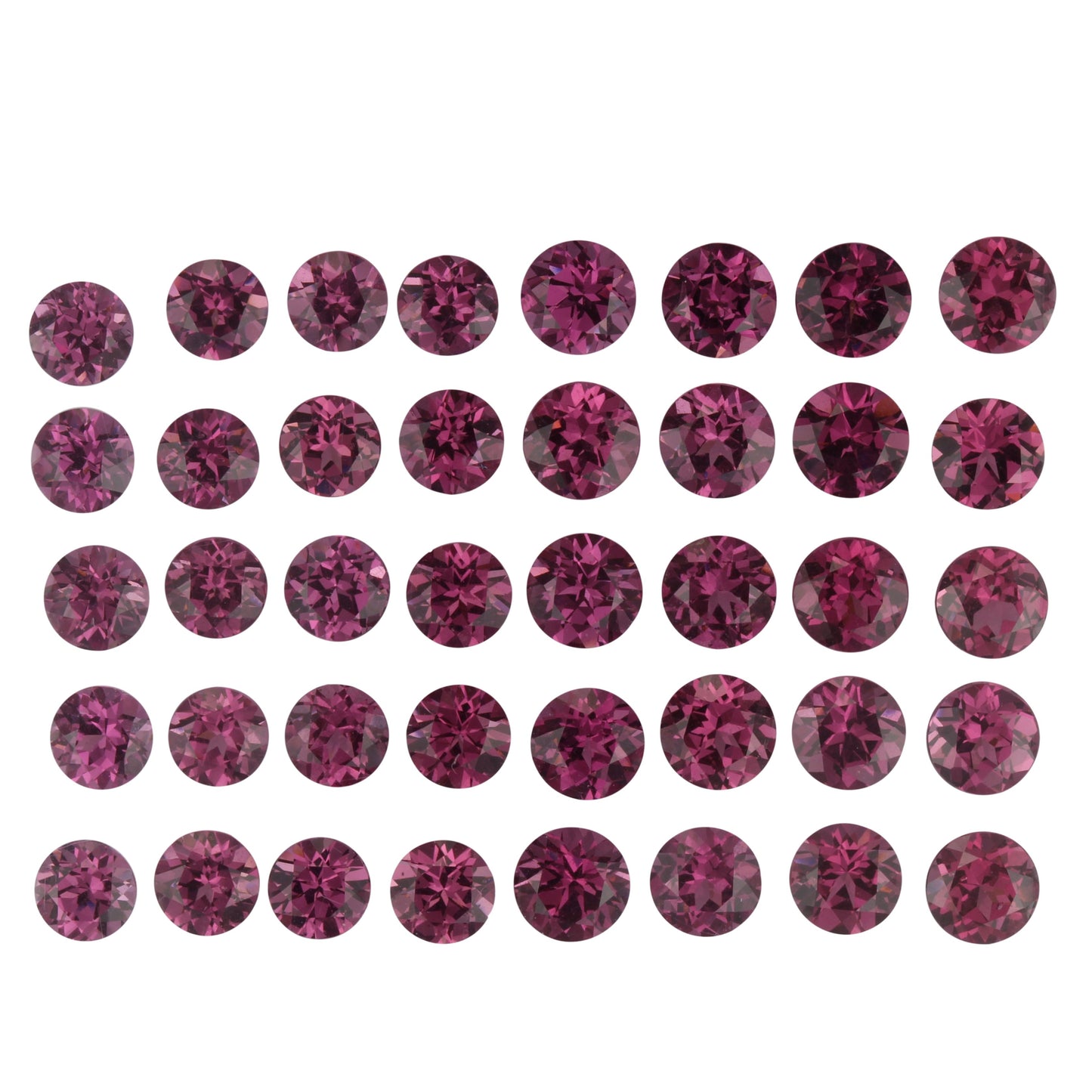 5mm Round Magenta Garnet