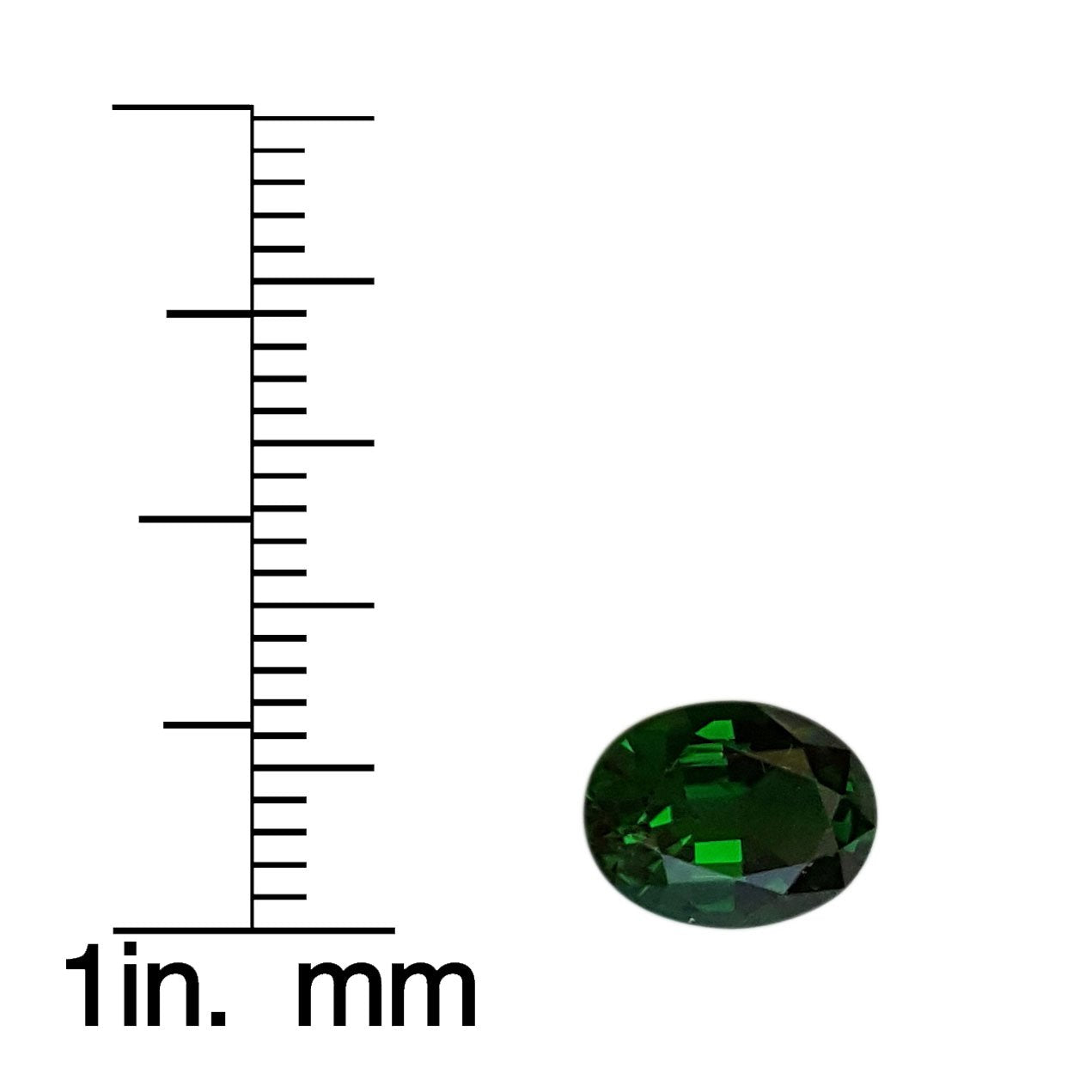 1.75ct Oval Fine Deep Green Chrome Tourmaline