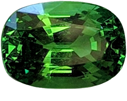 2.19ct Cushion Bright Green Tsavorite
