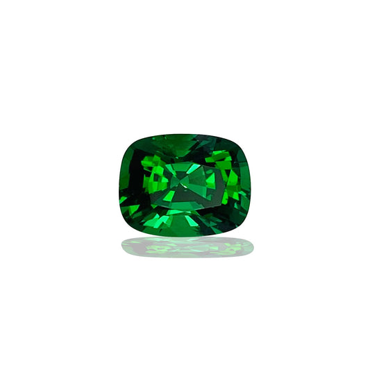 2.32ct Cushion Gem Quality - Fine Intense Green Tsavorite