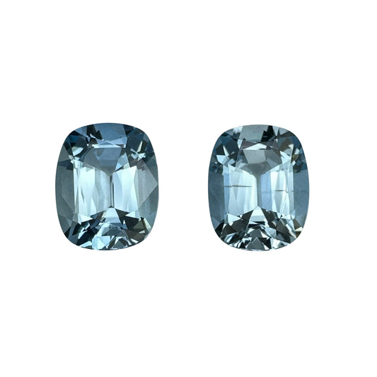 10x8mm Cushion AA Color Aquamarine Pair