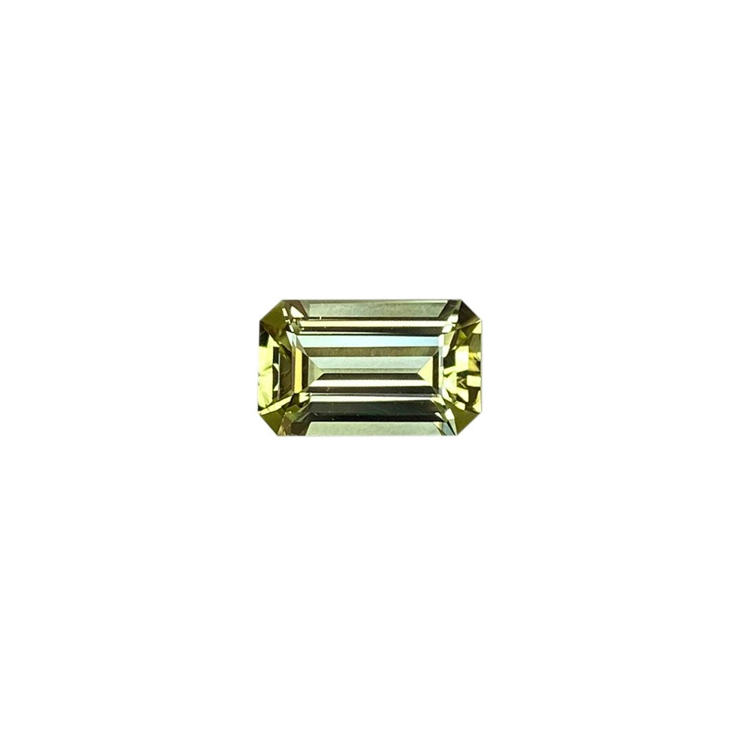 2.15ct Emerald Cut Light Green Tourmaline