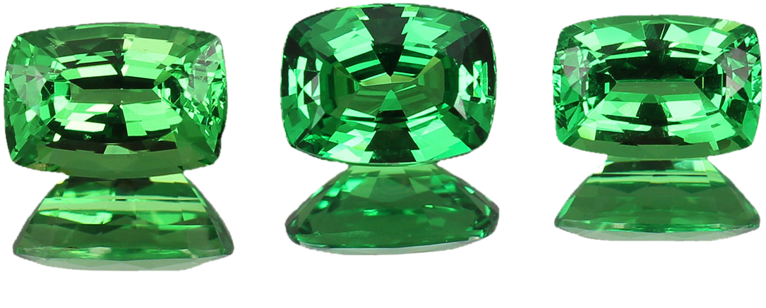 3.33ct Cushion Bright Green Tsavorite
