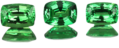 3.33ct Cushion Bright Green Tsavorite