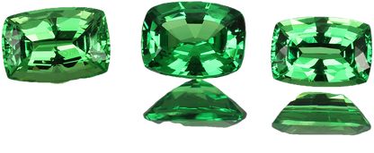 3.33ct Cushion Bright Green Tsavorite