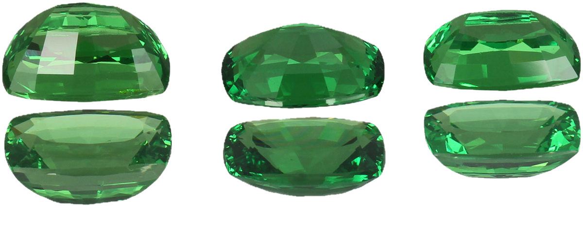 3.33ct Cushion Bright Green Tsavorite
