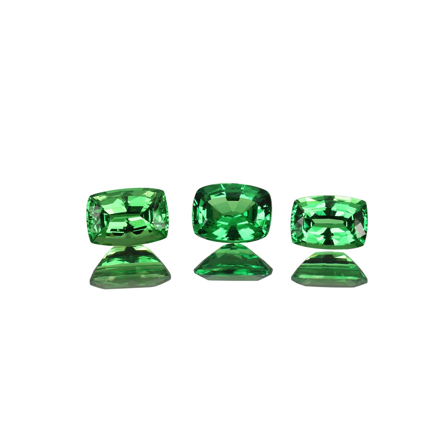 3.33ct Cushion Bright Green Tsavorite