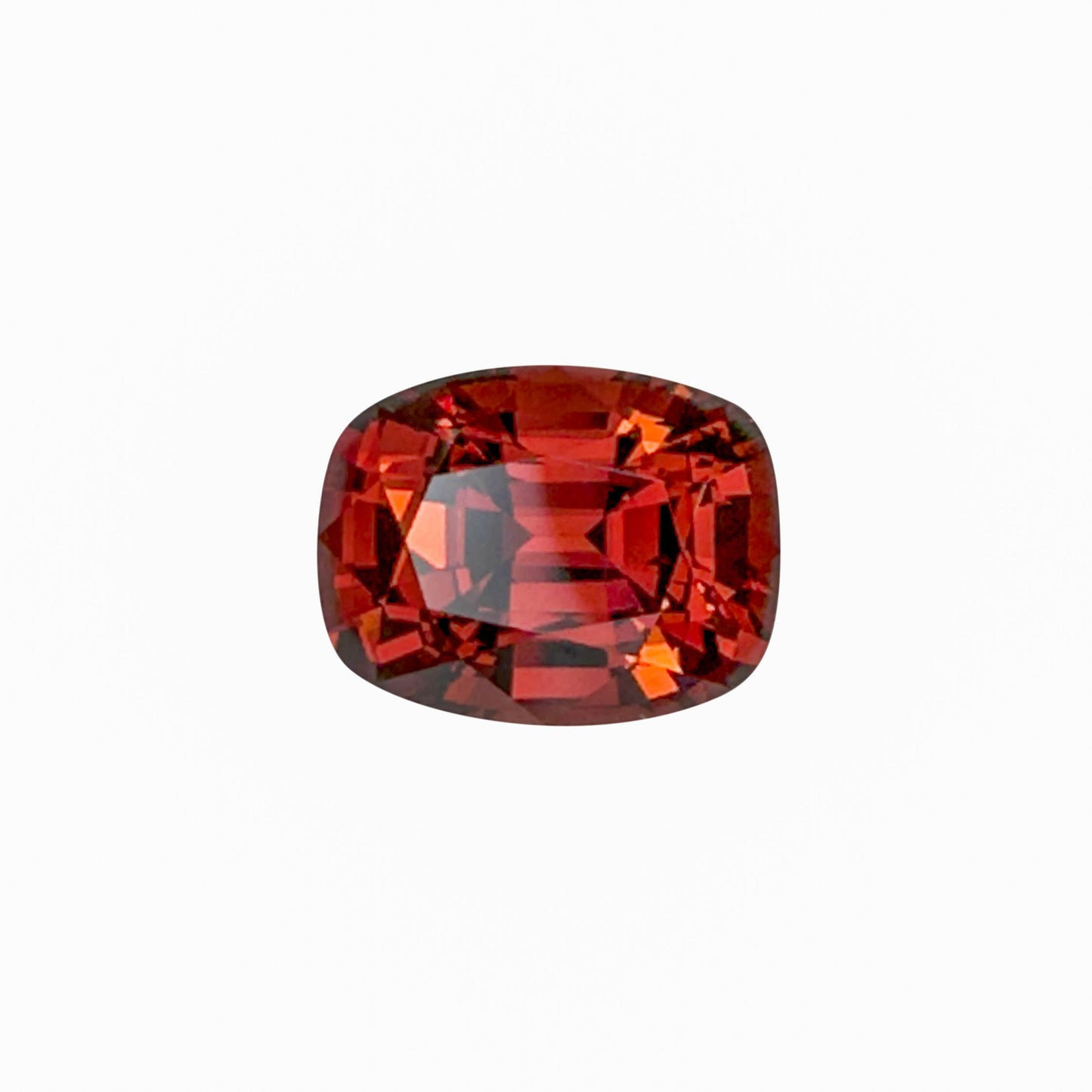 9.36ct Cushion Deep Orange-Red Malaya Garnet
