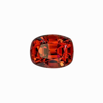 9.36ct Cushion Deep Orange-Red Malaya Garnet