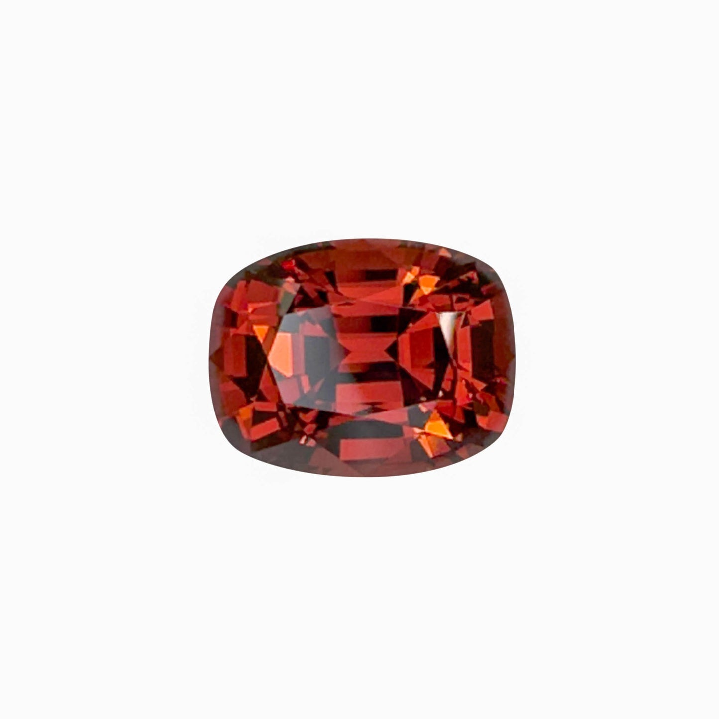 9.36ct Cushion Deep Orange-Red Malaya Garnet