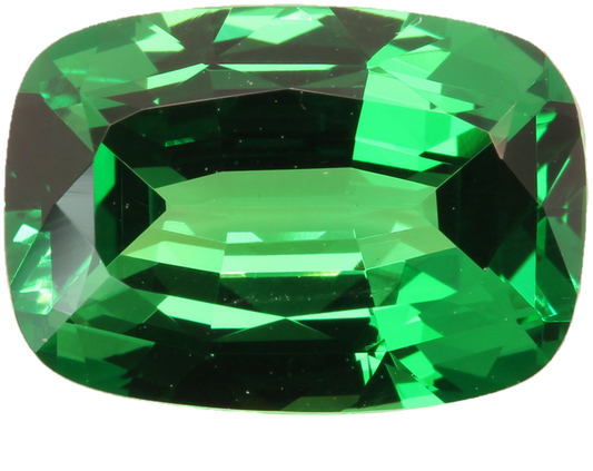 3.04ct Cushion Gem Quality - Fine Intense Green Tsavorite