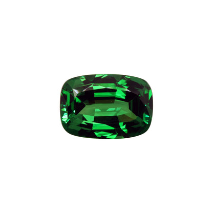 3.04ct Cushion Gem Quality - Fine Intense Green Tsavorite