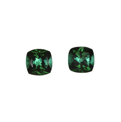 5.5mm Cushion Medium Blue-Green Tourmaline Pair