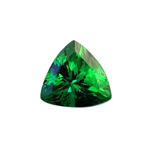 7mm Trillion Fine Intense Green Tsavorite