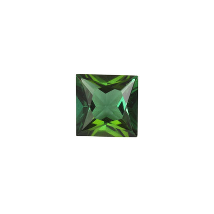 6.5mm Princess Cut Medium Blue-Green Tourmaline