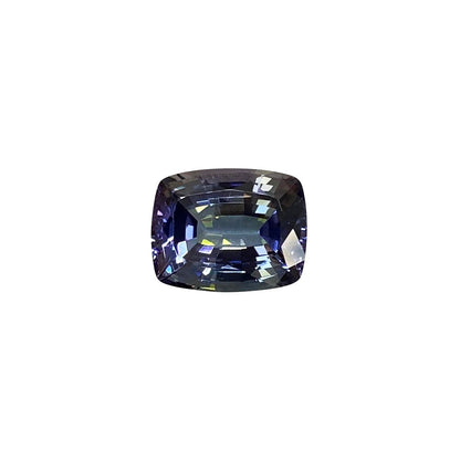 5.48ct Cushion Blue-Green Tanzanite