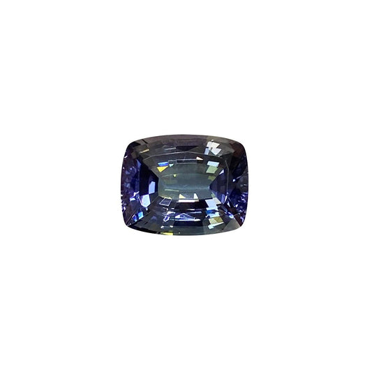 5.48ct Cushion Blue-Green Tanzanite