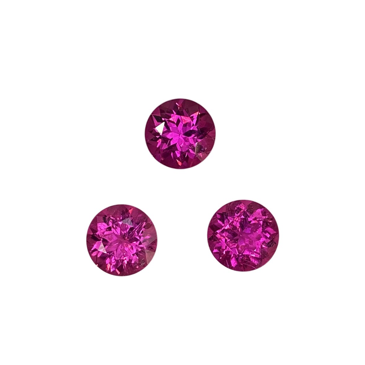 7.5mm Round Fuchsia Color Rubellite