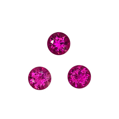7.5mm Round Fuchsia Color Rubellite