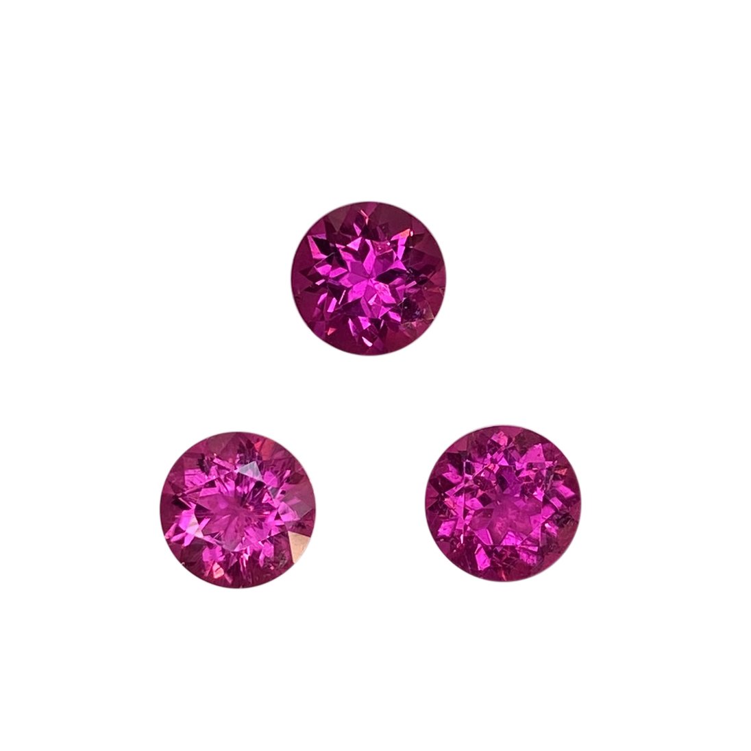 7.5mm Round Fuchsia Color Rubellite
