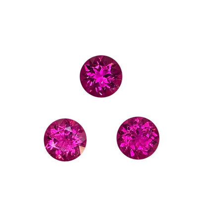 7.5mm Round Fuchsia Color Rubellite