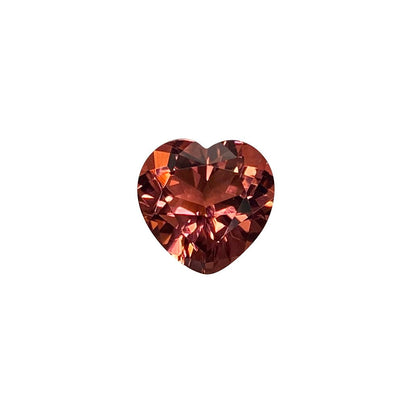 10mm Heart Shape Salmon Pink Tourmaline