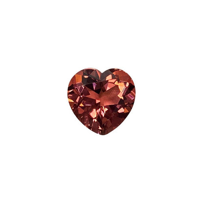 10mm Heart Shape Salmon Pink Tourmaline