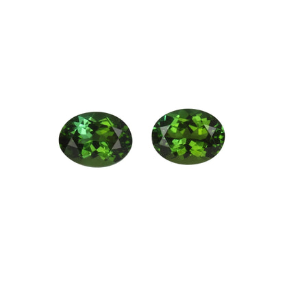 8x6mm Oval Mint Green Tourmaline Pair