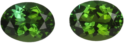 8x6mm Oval Mint Green Tourmaline Pair