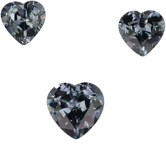 8.41ct Heart Shape Grey Spinel Suite