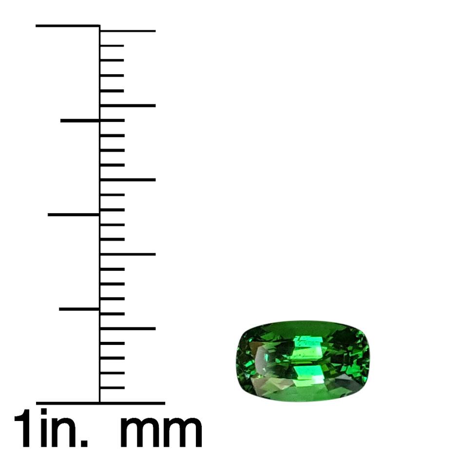 2.02ct Cushion Bright Green Tsavorite