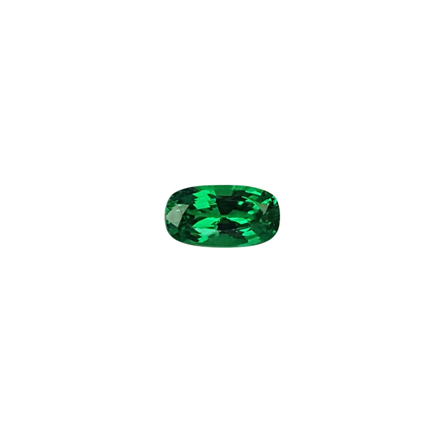 1.6ct Cushion Bright Green Tsavorite