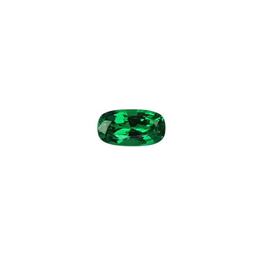 1.6ct Cushion Bright Green Tsavorite
