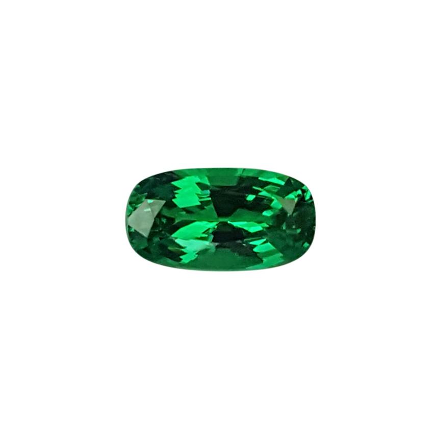 1.6ct Cushion Bright Green Tsavorite