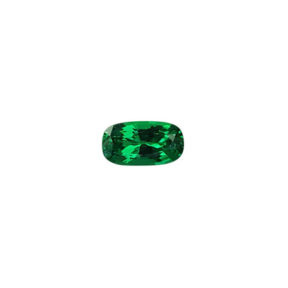 1.6ct Cushion Bright Green Tsavorite