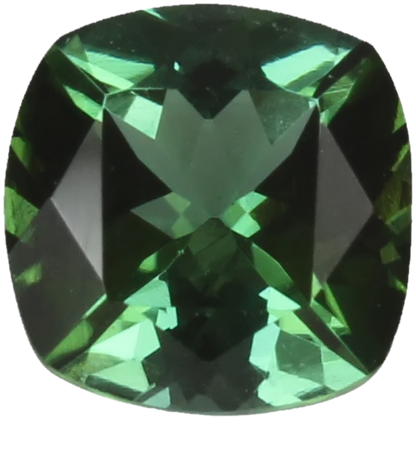 6.5mm Cushion Light Blue Green Tourmaline
